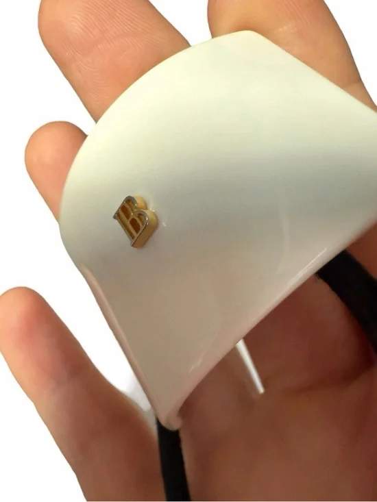 Authentic Balmain Paris Hair Couture Elastique pour Cheveux White - Picture 4 of 8